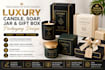design luxury candle, soap, jar and gift box packaging