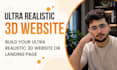 design a premium modern website with 3d animations