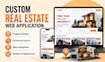 create a professional real estate website with map integration