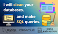 write sql queries, clean datasets, and manage your database