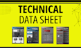 create a professional b2b product spec or technical data sheet