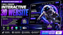 do interactive 3d website 3d rive animation webgl scrolling landing page threejs