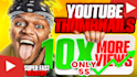 design eye catching youtube thumbnails that get clicks