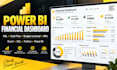 analyze financial data build a power bi dashboard using sql, python