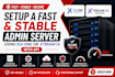 setup a fast and stable admin server using xui one or xtream ui with API