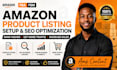 do amazon fba fbm product listing setup and SEO optimization