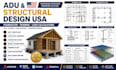 design adu jadu structural drawings foundation plans framing USA