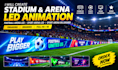 create realistic football stadium led ads videos arena led animation stadium ads