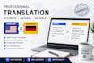 proofread and overview your german texts