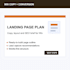create a wix landing page plan with copy layout and SEO brief