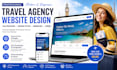 design travel agency website visa processing booking immigration tourism website