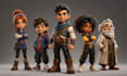 create custom 3d printable characters and figurines in a stylized 3d cartoon