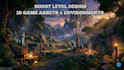 create 3d game assets, level design and godot environment