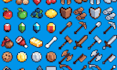 design pixel art game UI icon, hud for your game inventory and 2d game assets