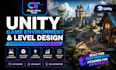 unity 3d game environment, unity 3d game development, level design, unity game