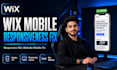 wix mobile responsiveness fix, responsive wix website mobile responsiveness fix