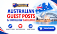 build quality australian backlinks with premium autralian guest posts
