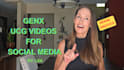 create genx ugc videos for social media