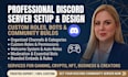 setup a custom discord server with roles, bots and design