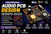 design professional audio pcb, headphone amplifier and audio interface