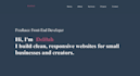 build modern portfolio website for any professional