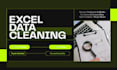 do excel data cleaning, and deduplication