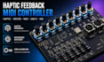 design haptic feedback midi controller pcb motorized haptic encoder usb c