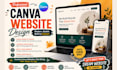 design canva website, canva landing page, canva website design