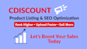 do cdiscount product listing, product upload and cdiscount seo optimization
