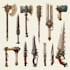 create weapon design and illustration