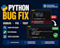fix bugs and modify your python script