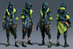 cyberpunk hacker character art