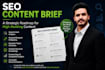 create SEO content briefs based on search intent