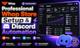 setup your business and community on whop and discord