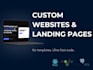 build a custom, fast loading website or landing page without templates
