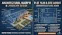 plot plan, site plan, and property layout with landscape drawing