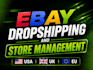 do ebay 2 step dropshipping and store management