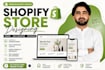 design shopify store, shopify website and dropshipping store