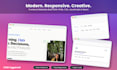 build a responsive HTML CSS javascript landing page