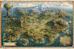 draw line art fantasy map illustration