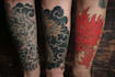 make a traditional japanese irezumi tattoo