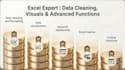 clean messy data and build dynamic excel dashboard