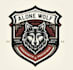 design creative modern wolf logo