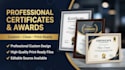 design professional certificates and awards