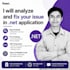analyze and fix your issue in net application