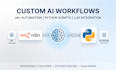 ai workflows on n8n or python