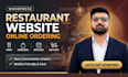create restaurant website with online ordering and table booking system