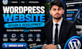 wordpress website development, blog, clone website design or redesign wordpress