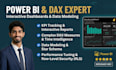 build interactive power bi dashboards, dax measures, and data models