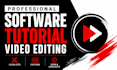 edit professional software tutorial and screencast videos